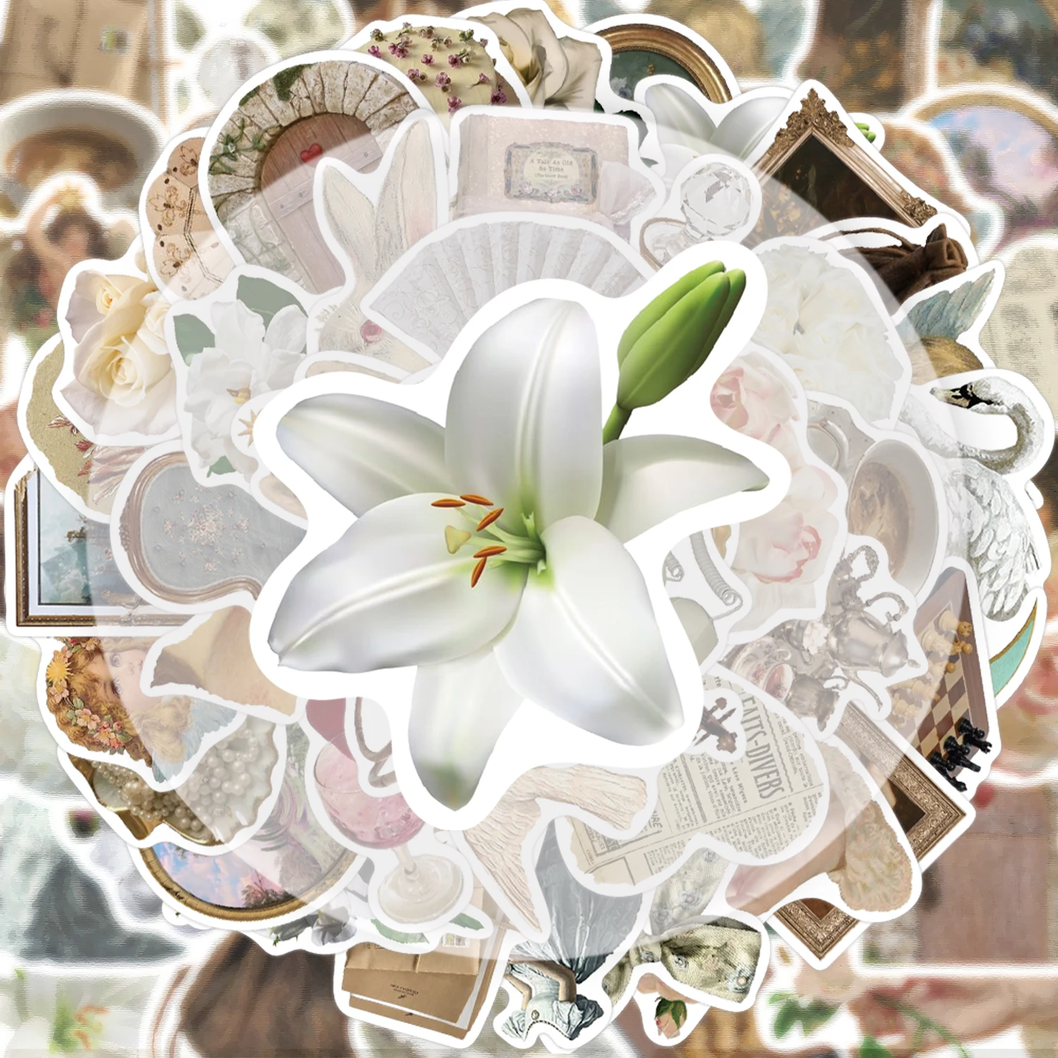 

50 Vintage-Style Graffiti Stickers, Suitable for Decorating Water Bottles, Laptops, Cell Phones, Suitcases, Skateboards, Guitars, Gift Boxes, and Party Decorations