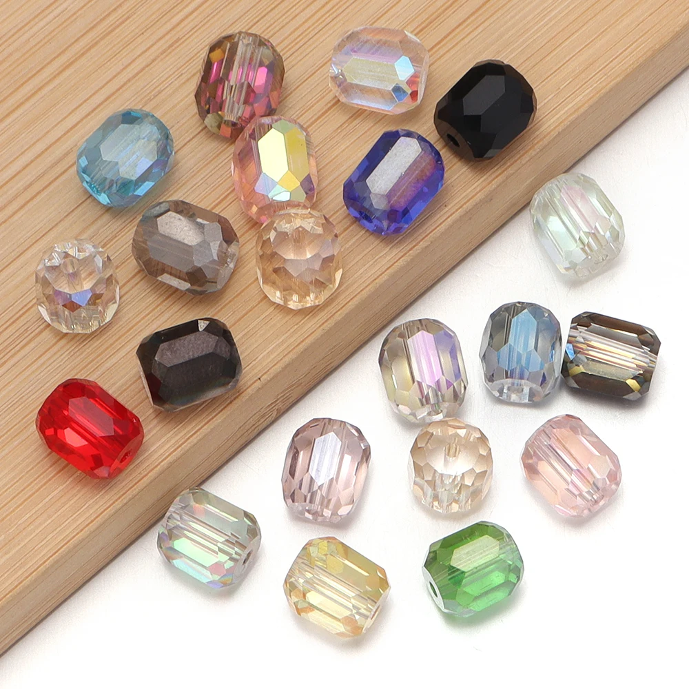 20 Stück zylinderförmige Österreich-Kristallperlen, facettierte runde lose Spacer-Perlen für die Schmuckherstellung, DIY-Halskette, Armband – Detail 5