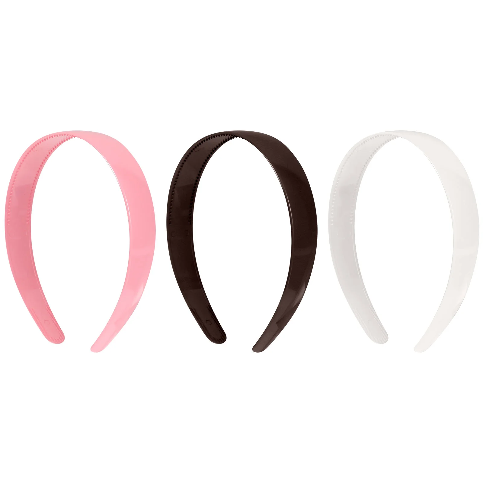 3 Pcs Head Band Toothed Shiny Headband Wide Hair Accessories Korean Version Simple Headwear