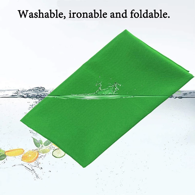 شاشة تكبير خضراء لخلفية التصوير الفوتوغرافي ، خلفية ناعمة ، استوديو صور وفيديو ، مفتاح صفاء وتليفيسون ، 5 × قدم ، 1.5 × 2 متر