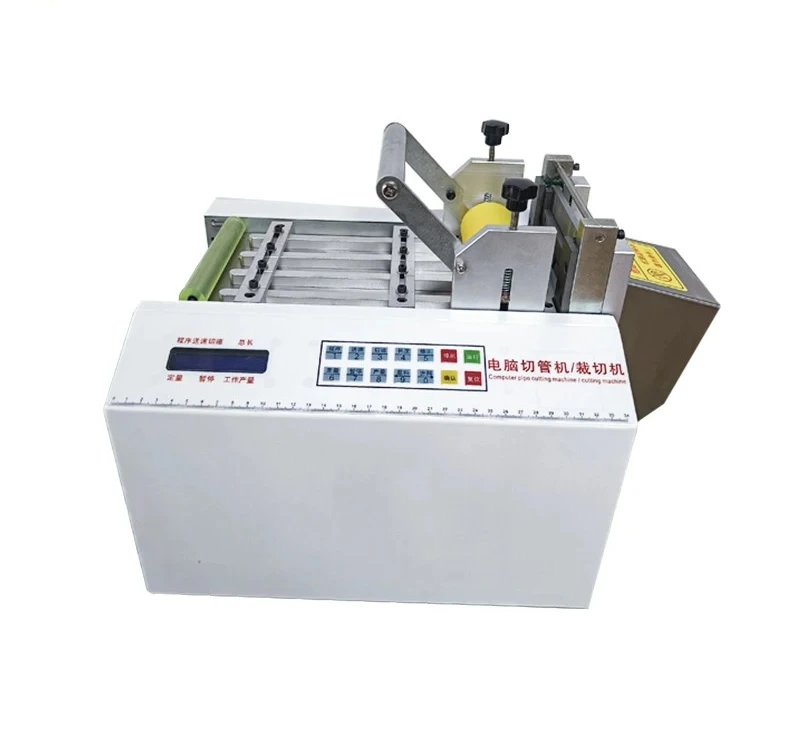 

Automatic Computerized PVC Heat Shrinkable Tube Sleeve Cutting Machine Silicone Tube Fiber Tube Wire Rope Cutting Machine