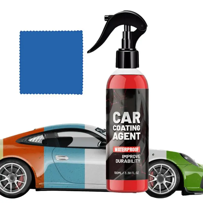 

100ml Car Coating Agent Spray Multipurpose Automotive Body Paint Care Liquid Waterless Wash Polishing Spray For Cars Maintenance