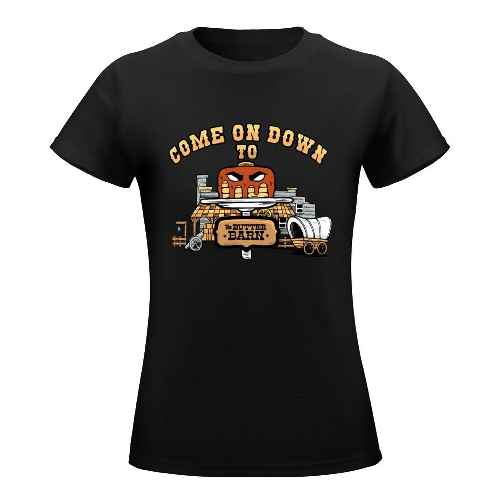 Come on Down to the Butter Barn T-Shirt Female clothing animal print shirt for girls Summer Women's clothing