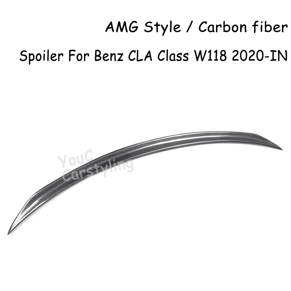 C118 AMG FD PSM Style Carbon Fiber Rear Spoiler For Mercedes CLA Class W118 CLA45 CLA200 CLA220 CLA250 CLA35 2020-2023