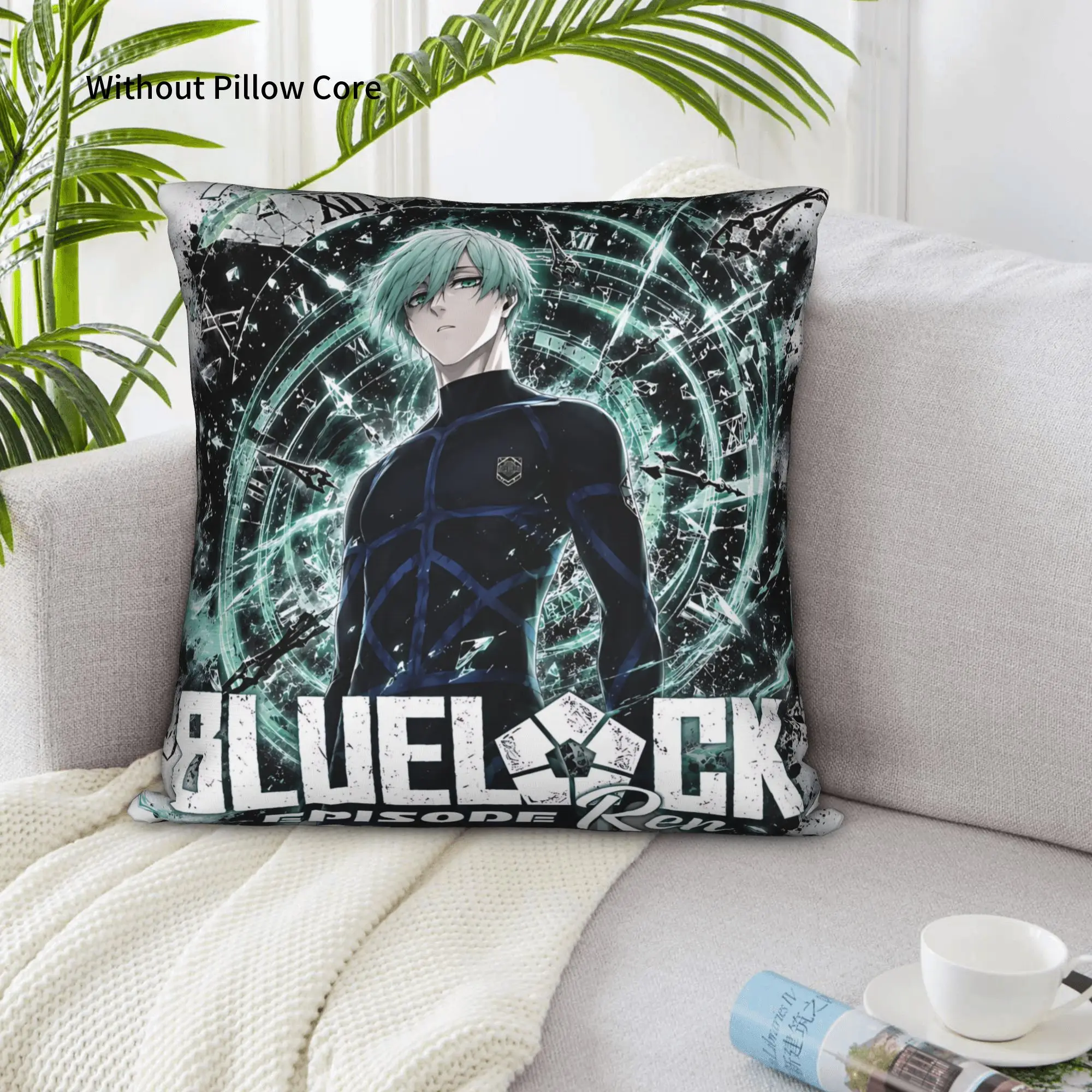 1PC Blue Lock Football Anime Pillow Case Home Decor Items Double-Sided Printing  Sofa Cushion Bedroom Bedside Pillow