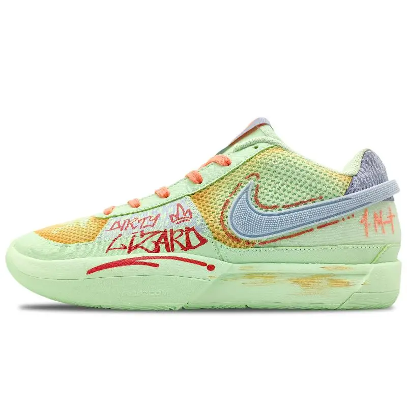 【Customize】Nike Ja 1 Basketball Shoes Men Low-top Green/Orange Sneakers shoes FV1288-800