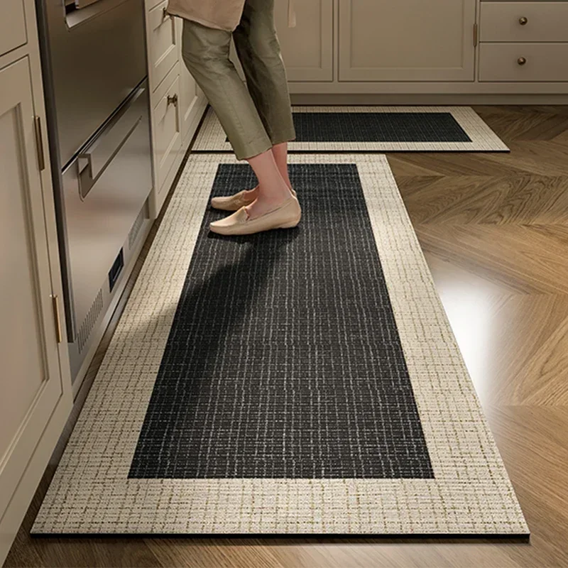 Kitchen Carpet Absorbent Floor Mats Non-slip Diatom Mud Mat Bath Laundry Room Comedor Long Strip Rug 주방 바닥 매트 Tapetes De Cocina