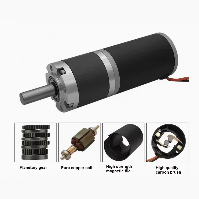 150KG 42mm  4268 42ZY DC planetary reducer motor planetary gear 12V 24V steel pipe large torque adjustable low-speed small motor