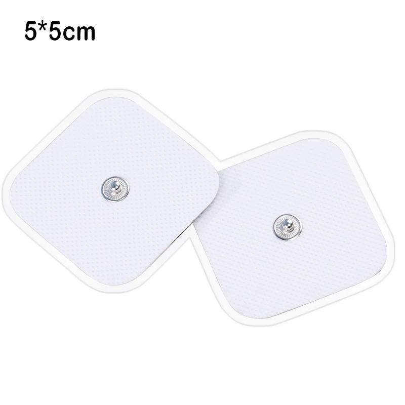 10/20pcs 4*4/5*5cm Self Replacement Muscle Stimulator Electrodes Tens Massager Pads Tens Electrodes Non-woven Muscle Stimulator