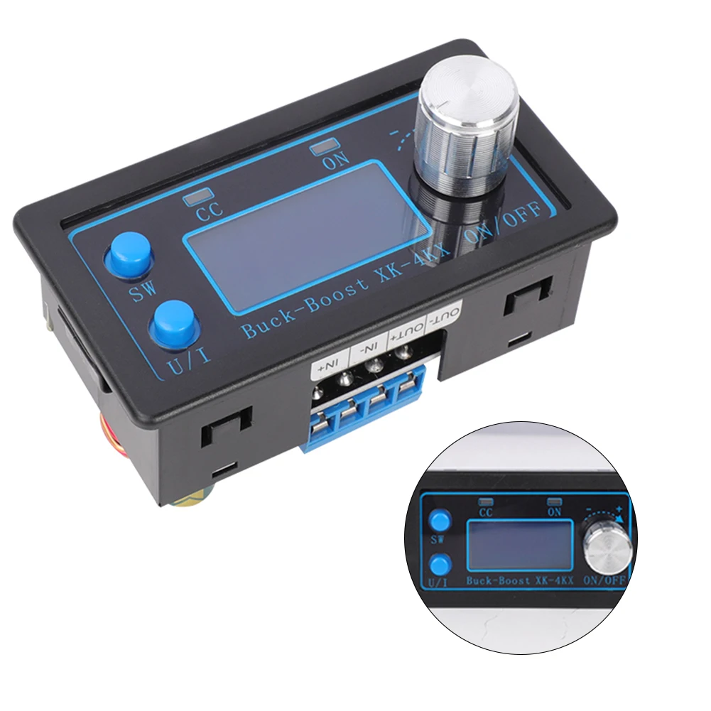 Verstelbare Spanningsregelaar Cc Cv 0.5-30V 35-50W 4a Step Up Transformator Lcd-Display Diy Solar Batterij Oplaadmodule