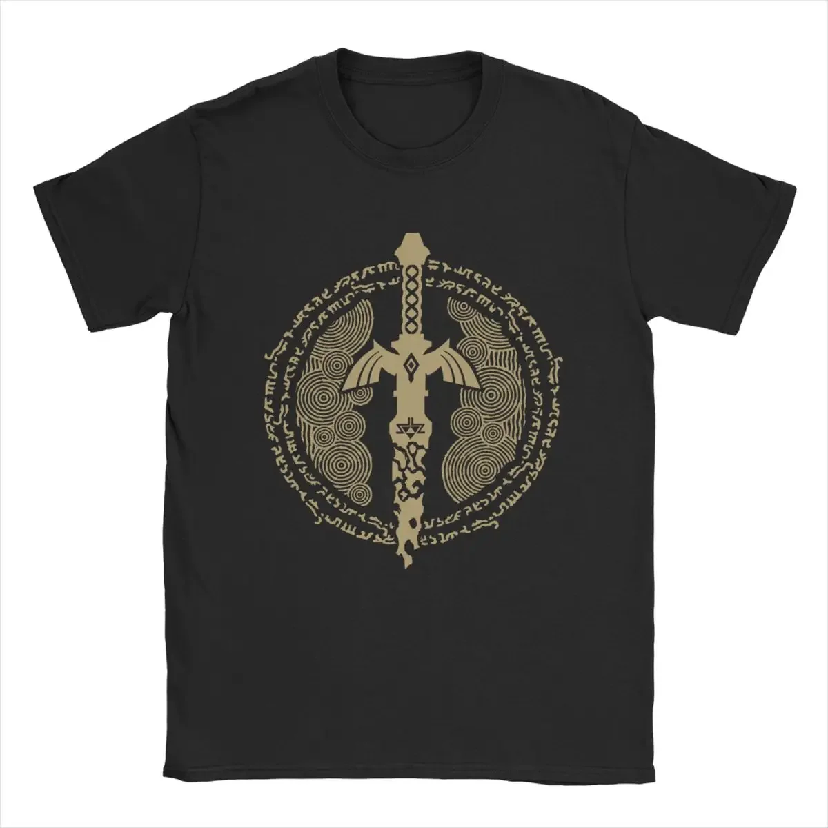 Men's T-Shirt Tears Of The Kingdom Master Sword Vintage 100% Cotton Tees Vintage Game T Shirt Round Neck Clothes Gift Idea