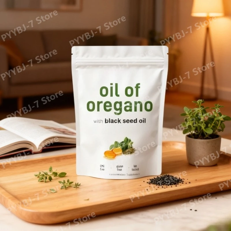 

Plant Based Oil Supplement Softgels 2 in 1 Formulated with Black Seed Oil Plant Based Non GMO Daily Wellness Formula
