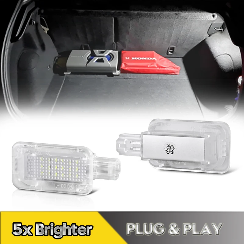 

1Pcs No Error LED Trunk Lights Luggage Compartment Lamps For Honda Civic Fit Jazz Accord City Insight CR-V Acura Car Accessories