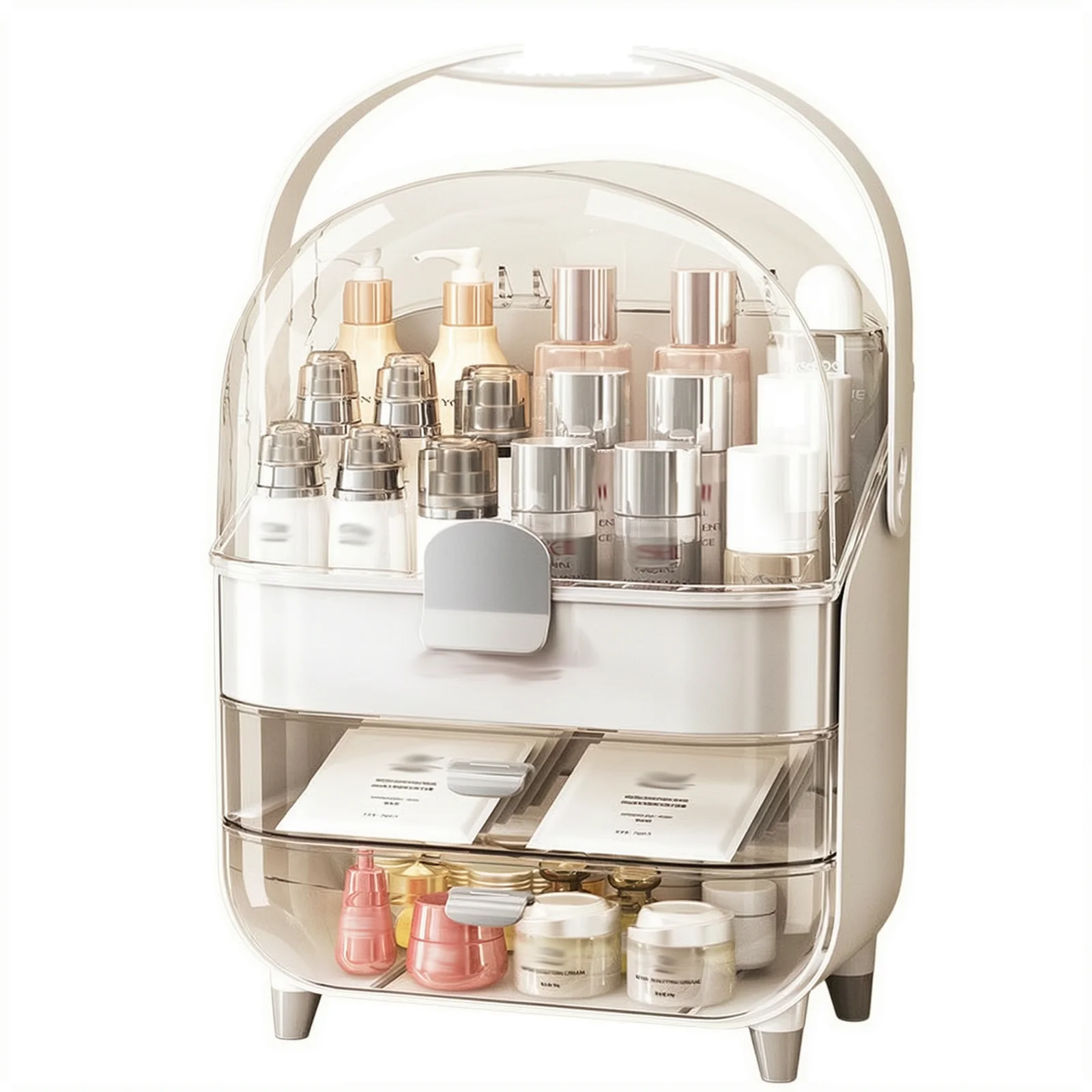 Alluring Green Makeup Organizer Vanity Organizer With Storage Perfection Exceptional For Skincare
