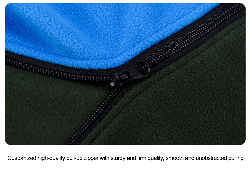Outdoor-Fleece-Schlafsack, 180 x 80 cm, einzelner Daunenschlafsack, Innenfutter, warmer Schlafsack, Outdoor-Camping- und Reisezubehör – Detail 12