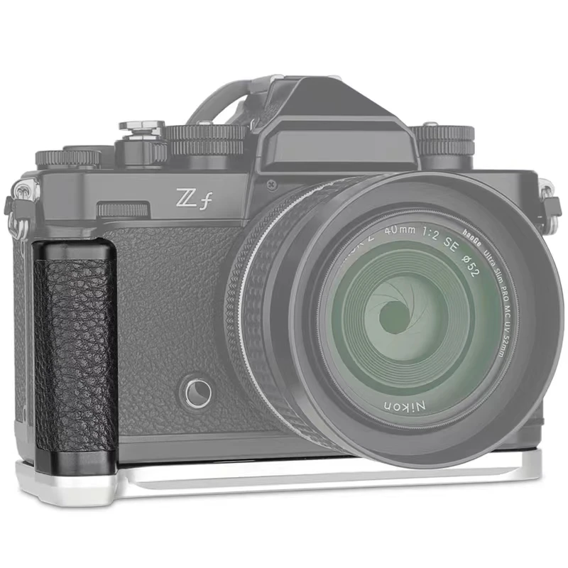 Placa base de protección de cámara con mango en forma de L, accesorio de placa de liberación rápida, adecuado para Nikon Zf