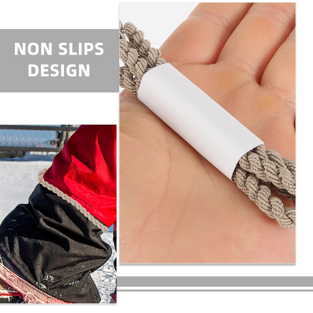 

5 Pcs 4mm Elastic Boot Straps Adjustable Camping Leg Ropes Outdoor Blousing Bands Durable Metal Clips Anti Wear Pant Leg Ties