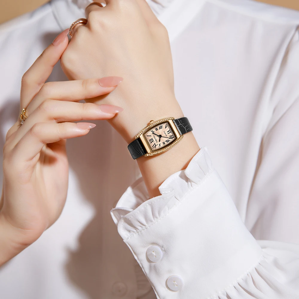 Orologio da donna Sunlifex Orologio casual elegante con cinturino in pelle antica coreano originale