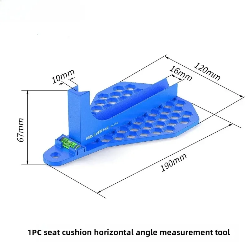 Bicycle Seat Cushion Horizontal Angle Measuring Tool Bike Saddle Correction Measurement Gauge Adjustment Level Tool