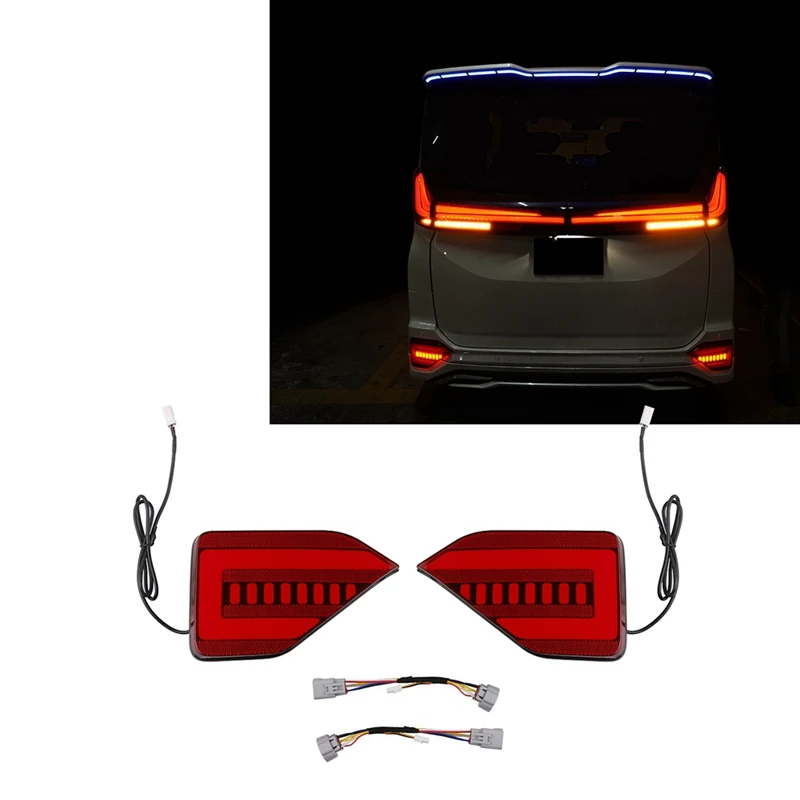 

NEW-Car Rear Reflector Light Bumper Taillight Fog Light Brake Light For Toyota Noah Voxy 90 Series