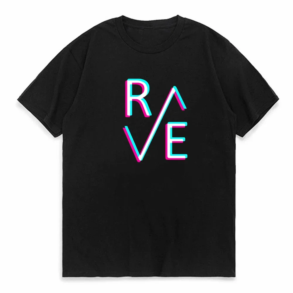 Techno Rave T Shirt Dj Electronic Dance Music men Summer Graphic Cotton T-Shirt Mens manica corta regali di compleanno T-Shirt