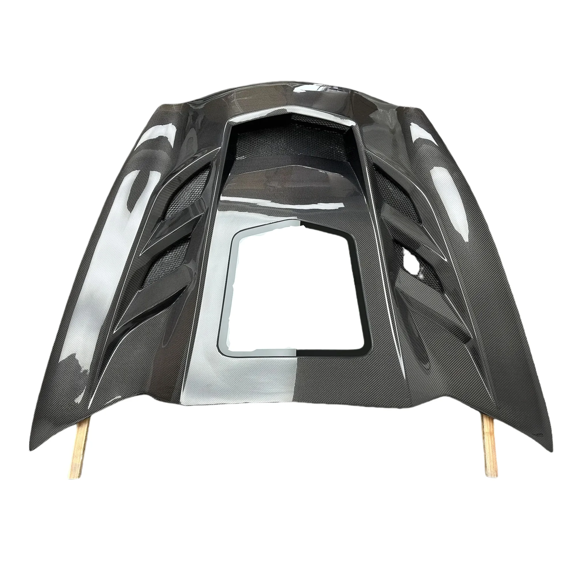 เหมาะสำหรับรุ่นเชฟโรเลต คอร์เวทท์ ซี7 ปี 2015-2019 ฝากระโปรงเครื่องยนต์คาร์บอนไฟเบอร์ใสคุณภาพสูง