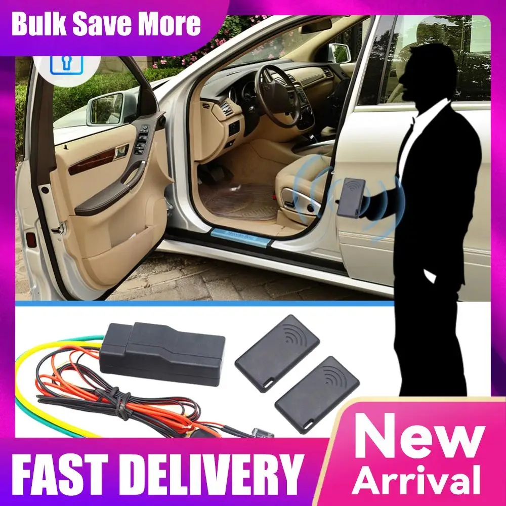 12V Anti-theft Device 2-8 Meter Sensor 2.4GHz RFID Auto Car Alarm Engine Dark Lock  System Wireless Engine Burglar Alarm