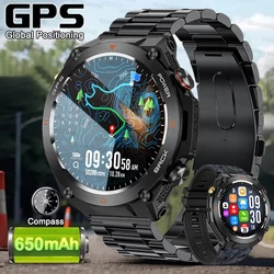 2024 nuevo para Xiaomi deportes al aire libre reloj inteligente hombres 1,45 pantalla AMOLED GPS brújula ritmo cardíaco impermeable Bluetooth llamada SmartWatch