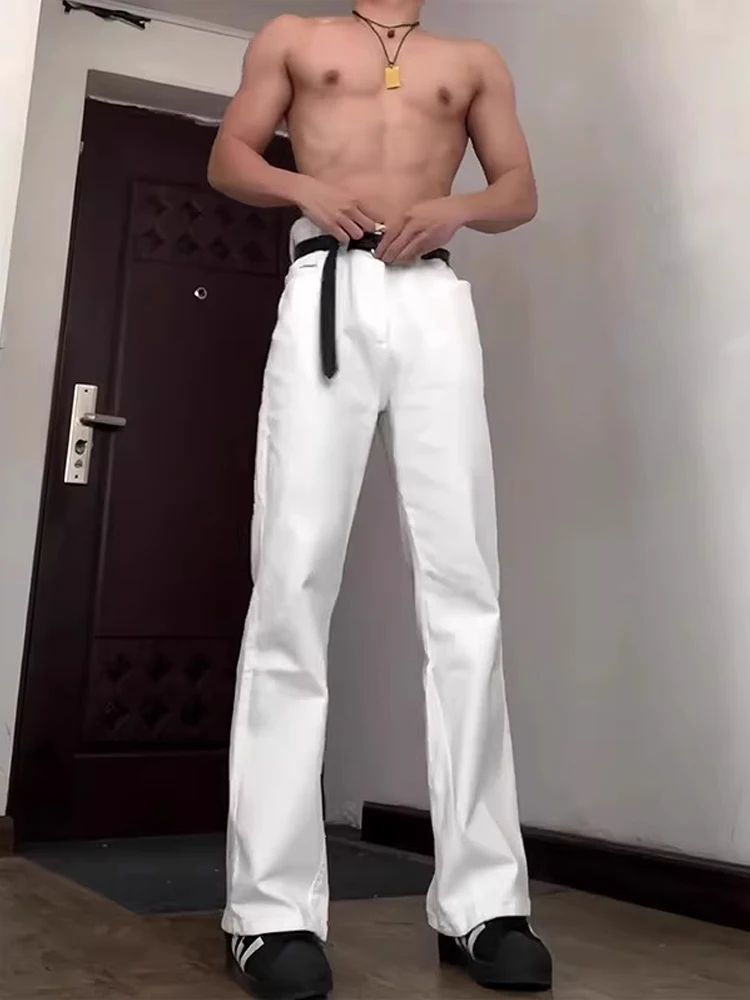 

American Retro Cleanfit Soft Jeans Men's Slimming mid High Waist Lift Pants Straight Leg Micro Flared Pants Long Lasting Wear