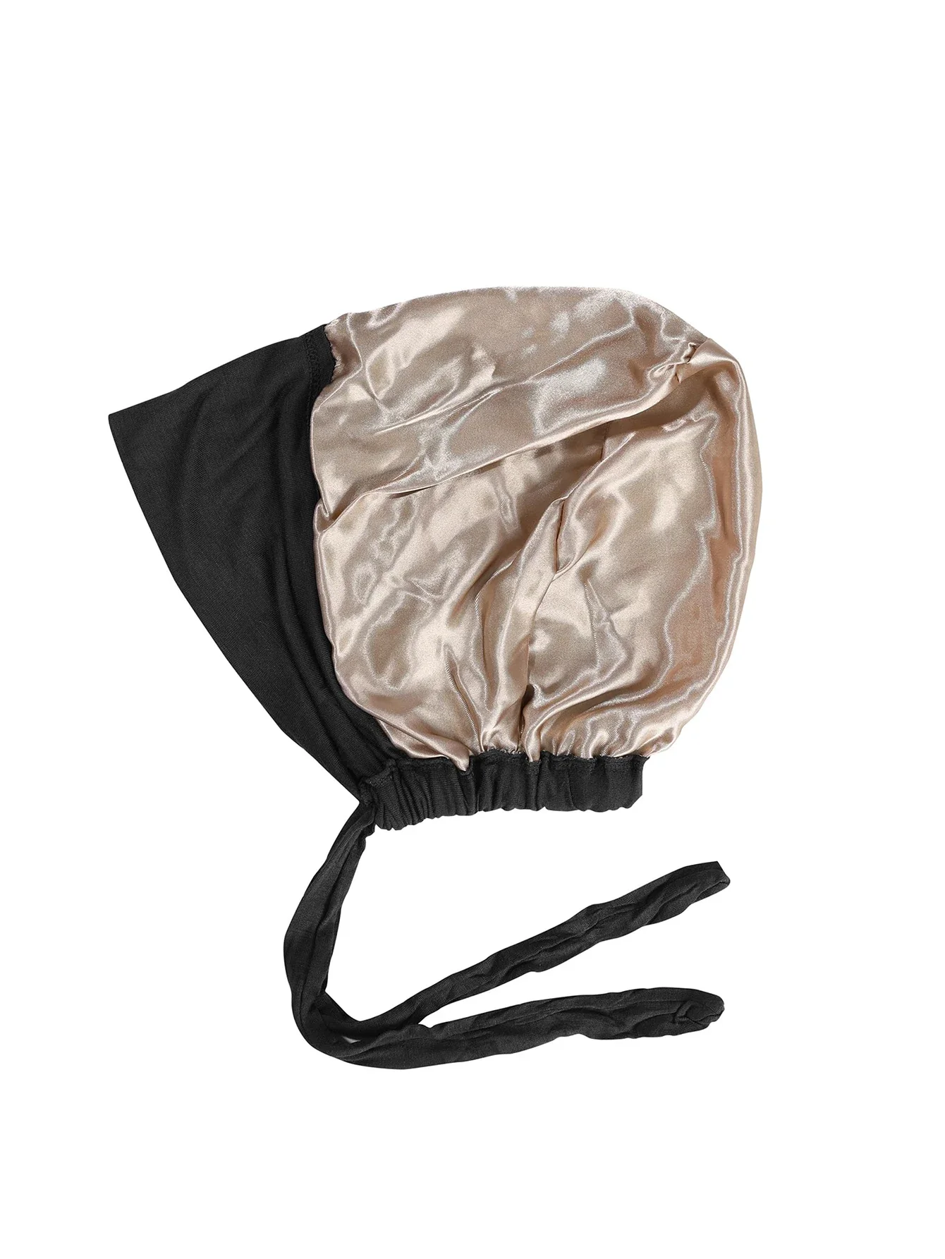 Bonnet Hijab en Satin Modal Double couche, Turban musulman, Bandana, sous-capuchon islamique avec cravate, Hijabs instantanés pour femmes, foulards turcs