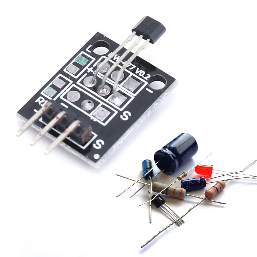 1-10PCS KY-003 A3144 Standard Hall Magnetic Sensor Module Work with Arduino Board Hall Effect Magnetic Sensor Module for Arduino