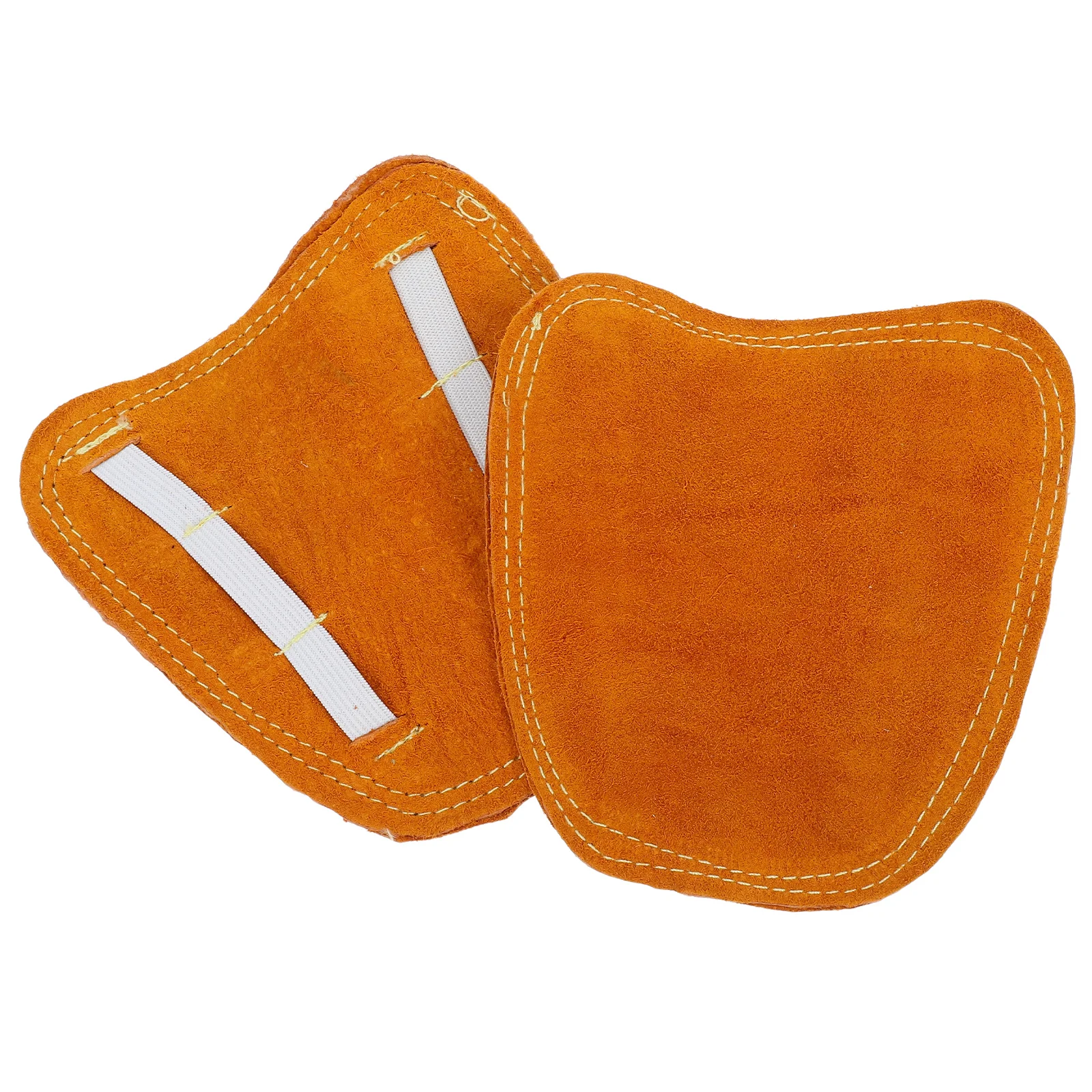 

2pcs Safety Shoe Cover Boots Guard Yellow Cowhide Welding Shoes High Temp Resistant Metatarsal Guards Men Working Shoe Covers
