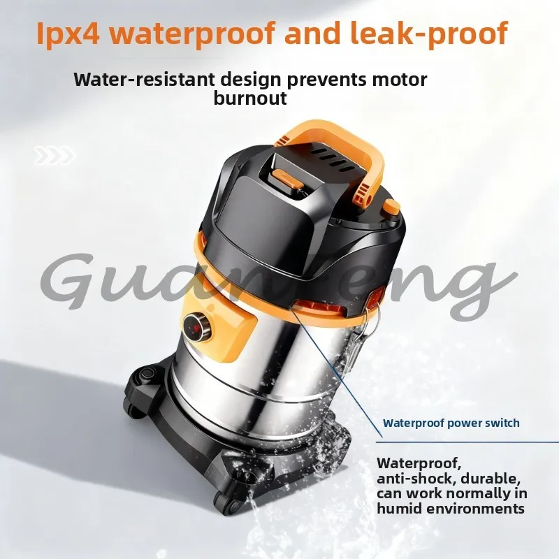 3200W 220V Barrel Wet Dry Vacuum Cleaner, Large Suction Vacuum for Home Industrial Car Wash Tile Seam