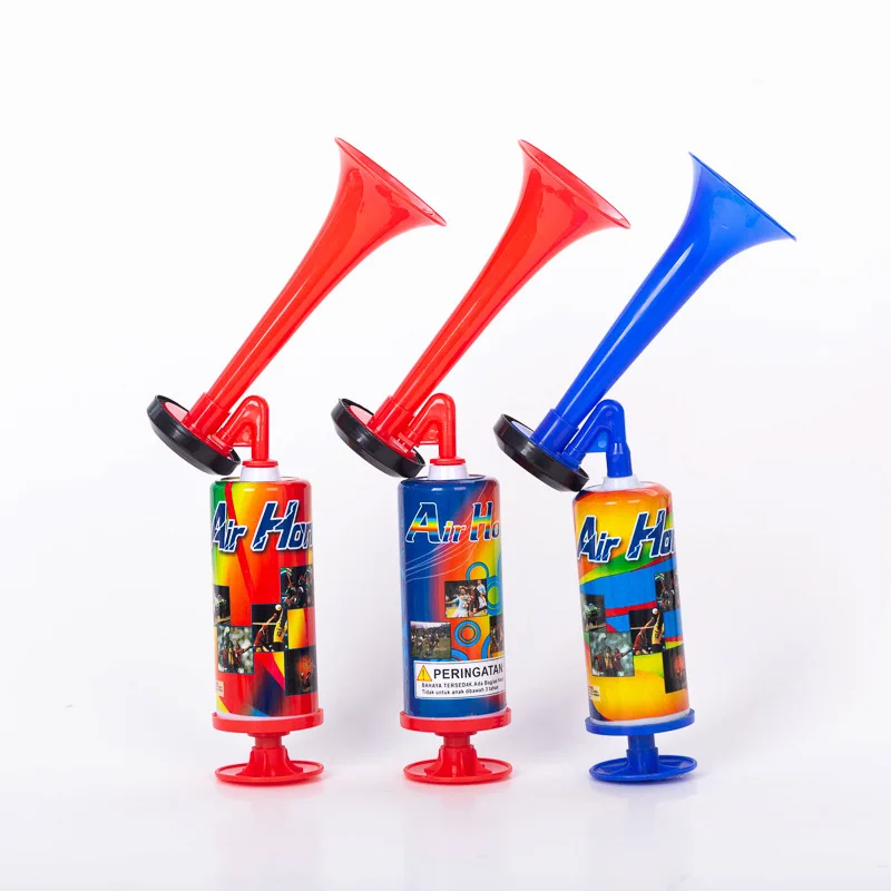 Creative Fun Soccer Game Cheer Horn Children's Sports Games Hand-push Air Horns Props Cheerleader Cheer Toys