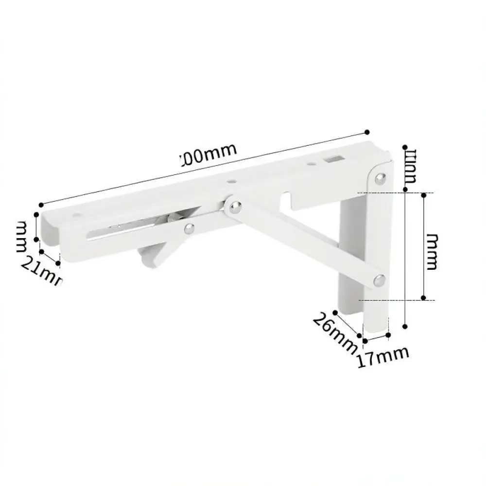 Metal Collapsible Shelf Bracket Heavy Duty Wall Mounted Triangle Support For Storage Organizer Modern Home Shelf