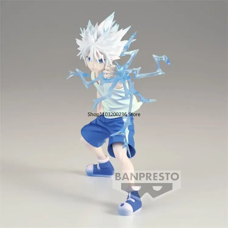 Bandai Original HUNTER×HUNTER VIBRATION STARS Killua Zoldyck Kurapika Anime Action Figure Desktop Ornaments Model