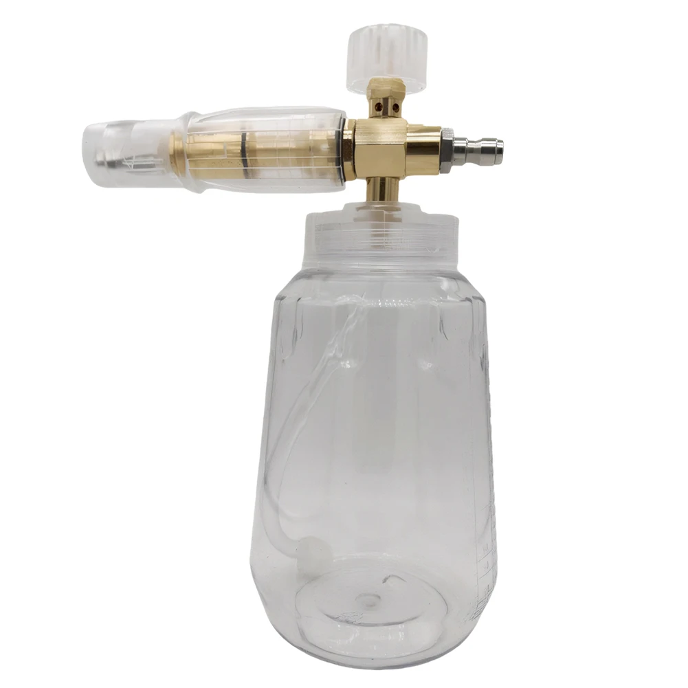 بخاخ رغوة السيارة مع ملحقات غسالة الضغط ذات الموصل السريع، مسدس رغوة الرش المحمول المحمول لغسيل السيارات وتنظيفها