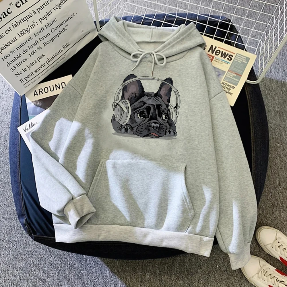 French Bulldog hoodies women streetwear anime funny pulls clothes female anime tracksuit