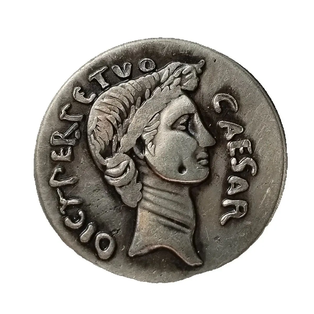 RM(40) Denario antiguo Julius César, d.44 BC AE Denarius Copia de monedas chapadas en plata