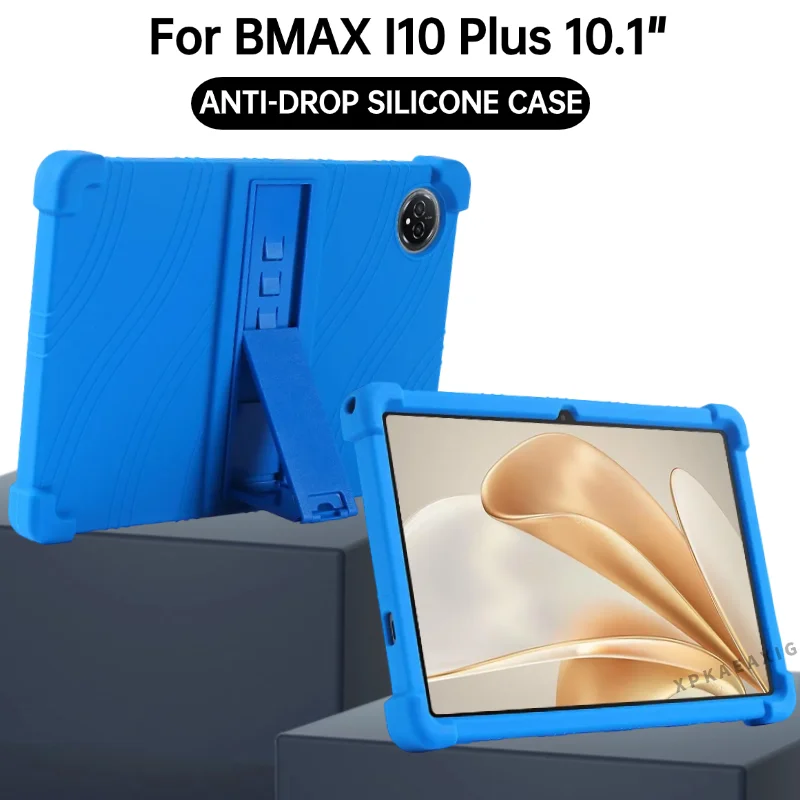 

For BMAX MaxPad I10 Plus 10.1 inch Tablet cover Case Funda with 4 Shockproof Airbags Safety Soft Silicon Stand Protective Shell