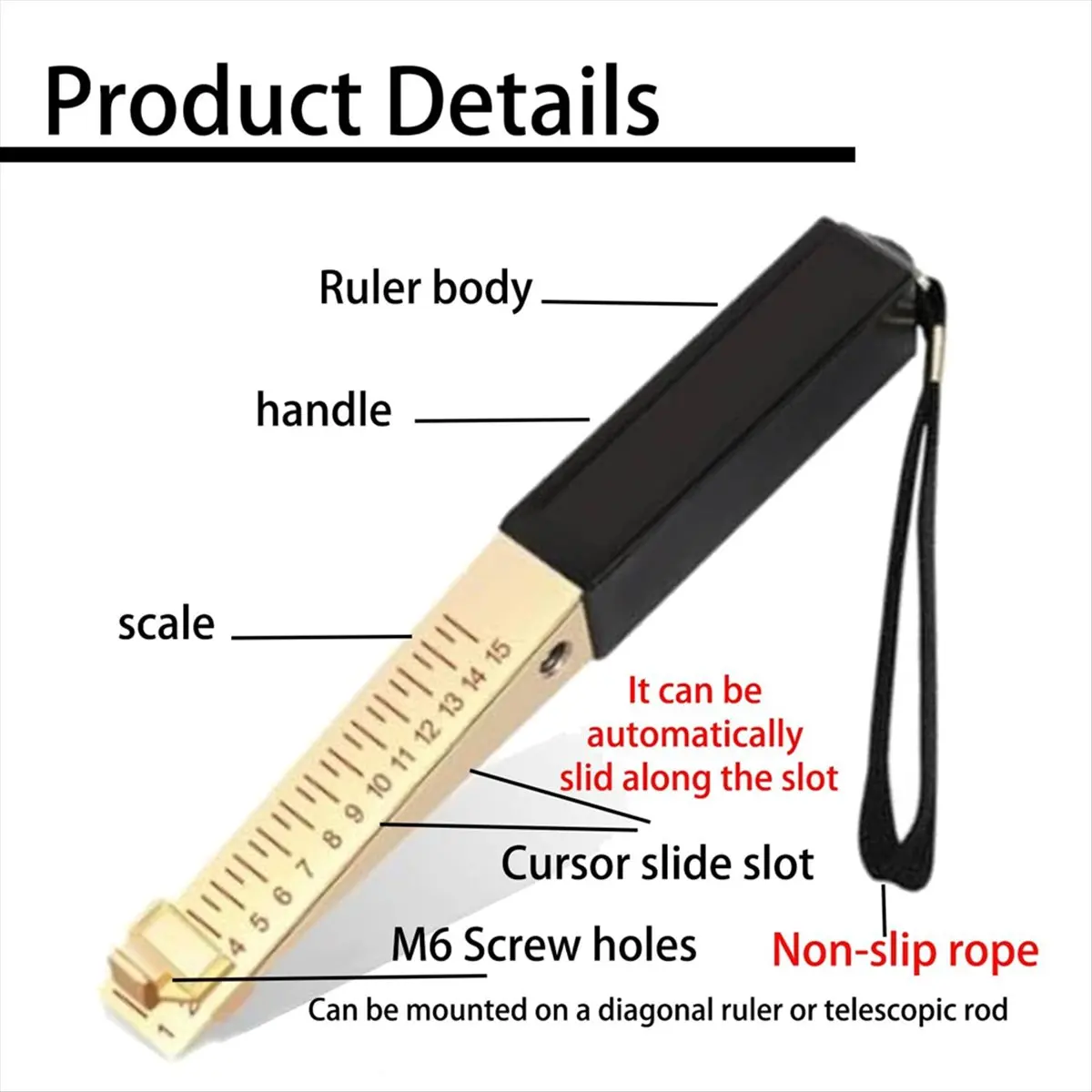 #85A Door-Gap Measuring Tool, 1-15mm Fire Door-Gap Gauge Checker,gap-gauge,(Metal)
