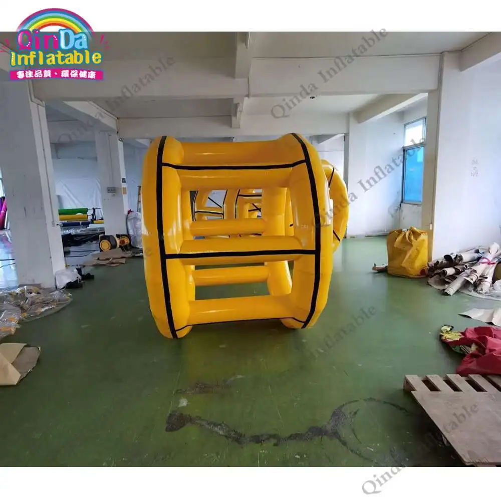 le Water Walking Roller Wheel Customized Inflatable Water Cylinder With Air Pump