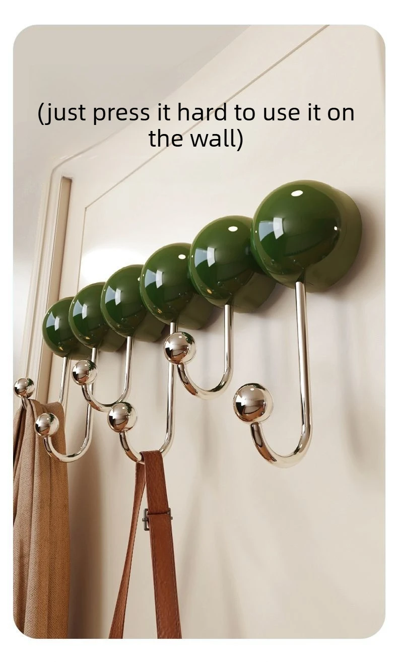 Wall Coat Rack Living Room Adsorption Type Hallstand No Need for Drilling Accessory Hat Racks Entrance Hall Furniture Coat Rack