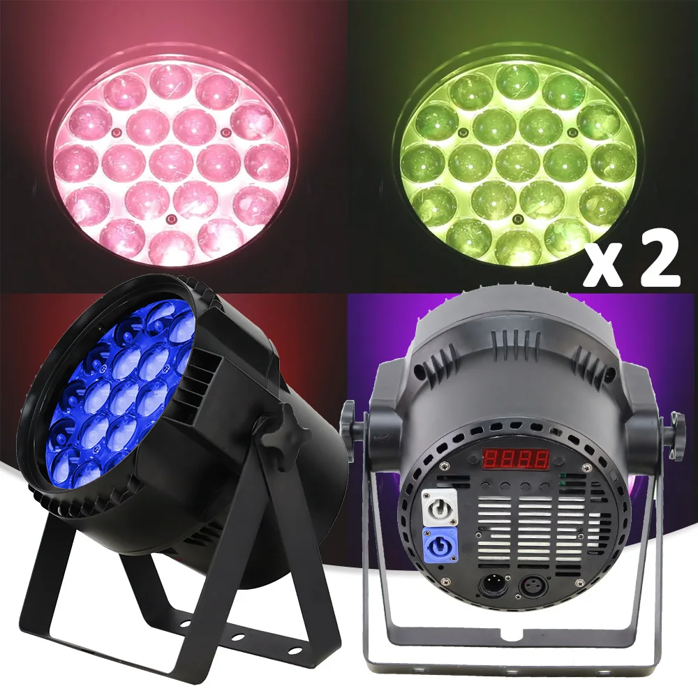 ウォッシュビームパーズーム-LEDストロボライト19x15w,rgbw,dmx512,音楽djディスコステージ,ウォッシュフラッシュ,コンサートライトバー,ウォッシュライト,2個