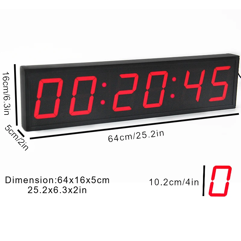 Electronic 6‑Digit Stopwatch Timer Restaurant 10‑Second Challenge Countdown Timer With Buttons Game Timing Equipment