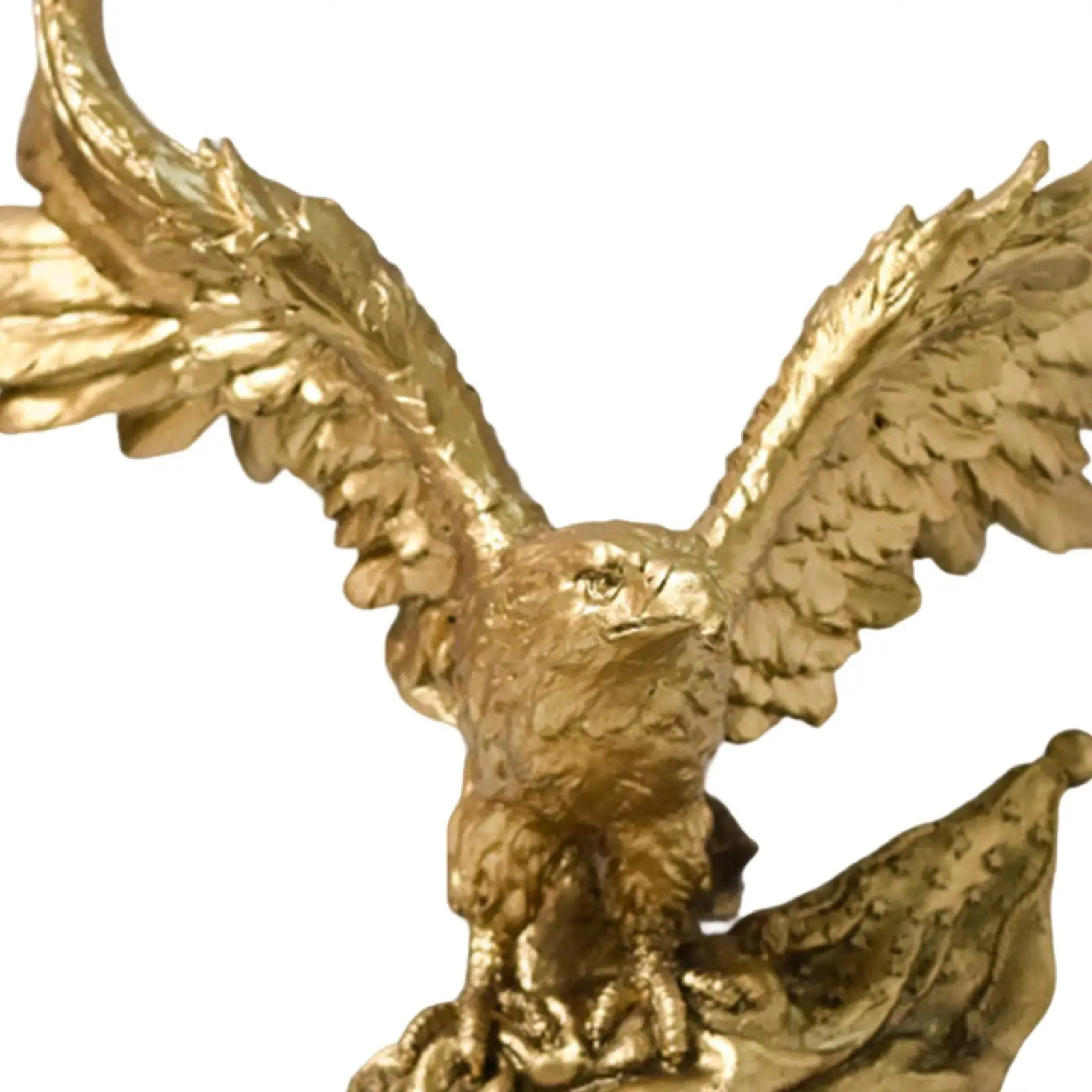 Polyresin Eagle Figurine Flying Hawk Statue Decorative Tabletop Ornament for Living Room Office Bookshelf Modern Home Decor