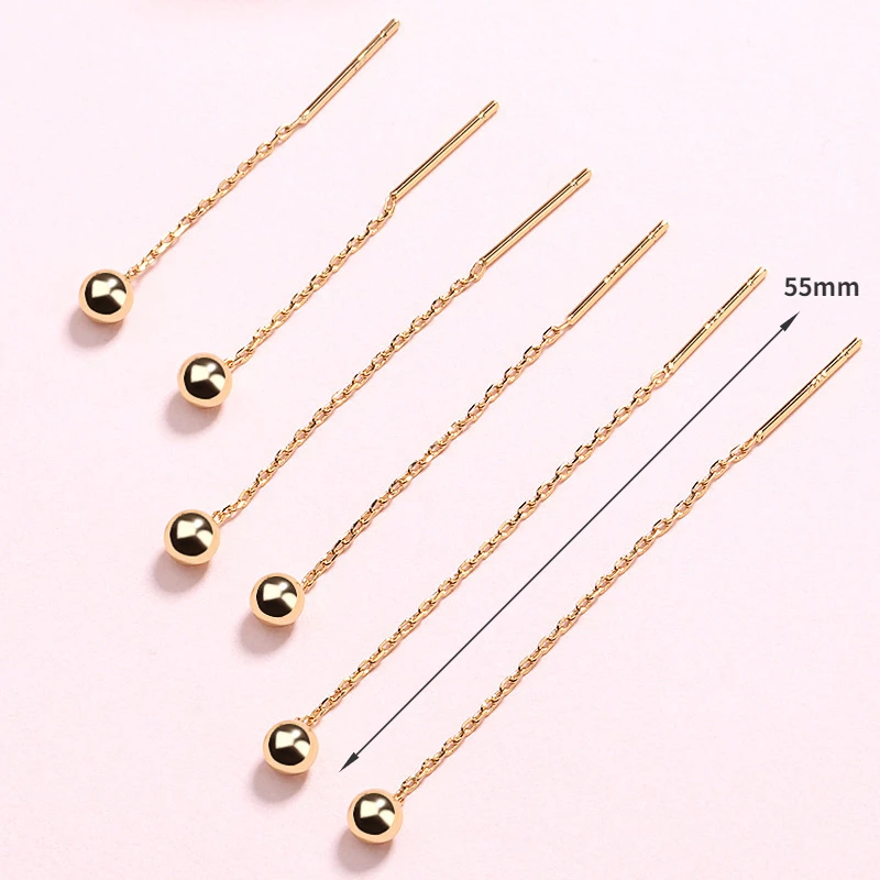 925 Sterling Silver Small Round Bead Studs Earrings