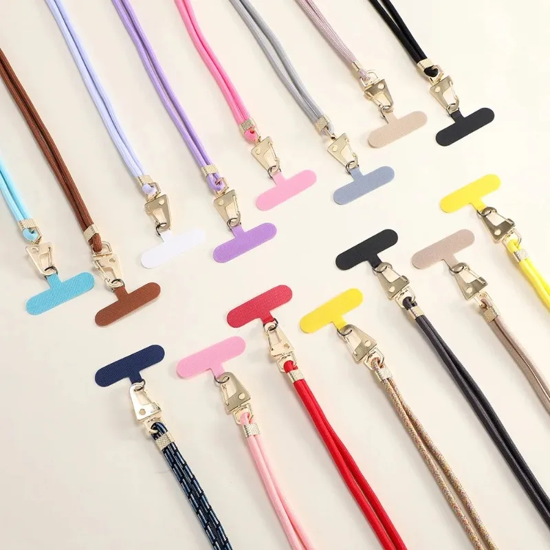 

2025 Durable Sturdy Hanging Chain Ring Long Fashion Silicone Mobile Phone Wrist Strap Clip with Universal Rope Lanyard