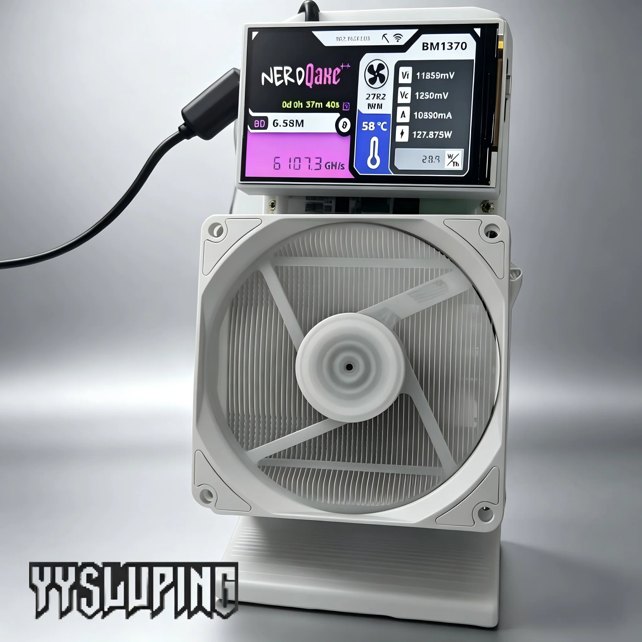 

yysluping lastest BitNerdQaxe++ Rev6.1 Bitcoin Miner 6TH/s 120W BM1370 Chip SHA-256 Crypto Mining Machine With Power Supply