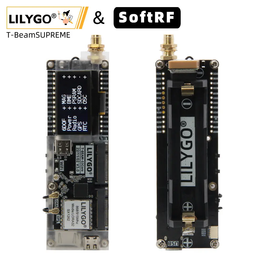 LILYGO T-Beam SUPREME ESP32-S3 LoRa GPS OLED IMU PMU Wireless Development Board